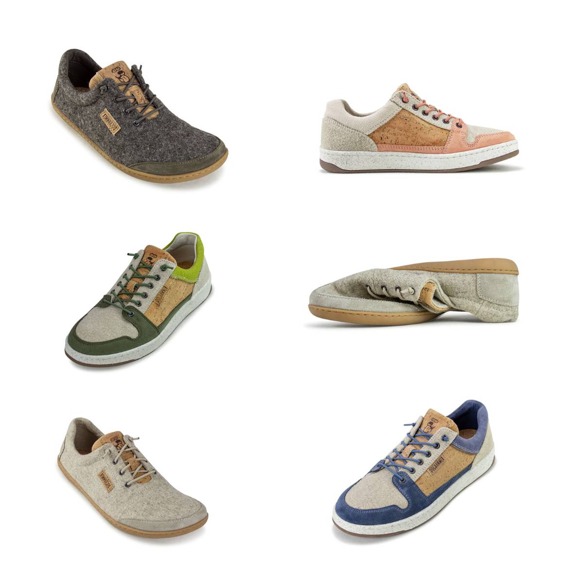 Premium Schuhe aus Kork und Wolle