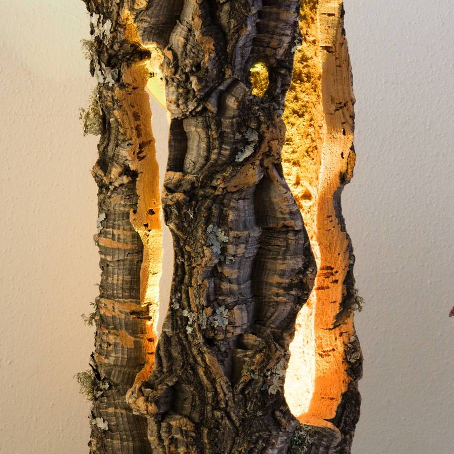 verKORKst Premium Tischlampe aus Korkrinde