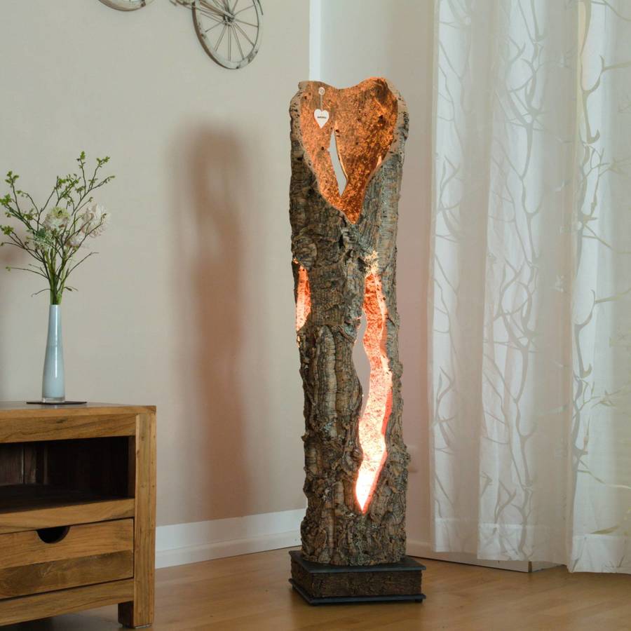 verKORKst Premium Stehlampe aus Korkrinde